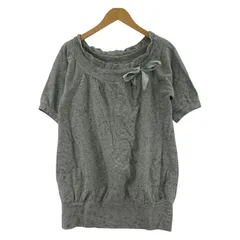 REBECCA TAYLOR レベッカテイラー 半袖 リボンスウェット size2/グレー