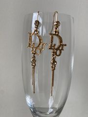 確実正規品 希少 オールド ディオール ピアス 両耳 ゴールド Dior 