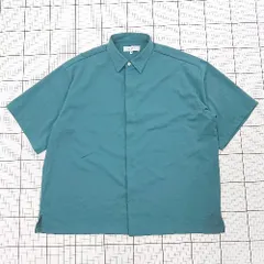 ◇ ⊂美品 MONO-MART モノマート シンプル カジュアル 半袖 シャツ サイズM グリーン系 メンズ E  【1508060026972】