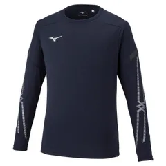 WJ803 V079 MIZUNO ミズノ MCライン Tシャツ(長袖) 32MA263014 ディープネイビー Sサイズ