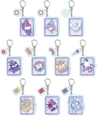 【新品】キーホルダー 【BOX】パーツ付きアクリルキーホルダー 遊☆戯☆王デュエルモンスターズ×サンリオキャラクターズ 01.コラボイラスト