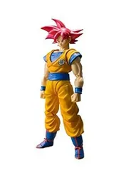 【中古】Bandai - Figurine DBZ - Son Goku Super Saiyan God Cheveux Rouge SH Figuarts 14cm - 4549660175643