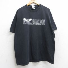 XL/古着 半袖 ビンテージ Tシャツ メンズ 00s 鳥 MLH ハワイ コットン クルーネック 黒 ブラック 25aug28 中古