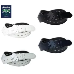 未使用Admiral GOLF　アドミラル　ダイヤ　パンチング　ベルト　ブラック Admiral Golf アドミラルゴルフ パンチング ベルト ゴルフウェア