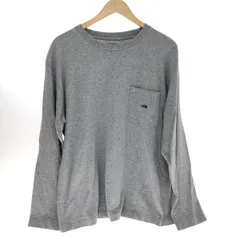 □□THE NORTH FACE ザノースフェイス 長袖Tシャツ ロンT カットソー パープルレーベル ロングスリーブ SIZE L NT3961N ライトグレー