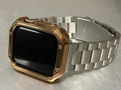 ローズシルバー　ステンレスベルト　アップルウォッチ メンズ レディース ultra 1/2/3  38mm 40mm 41mm 42mm 44mm 45mm 46mm  49mm カバー ケース Apple Watch バンド  調整器付
