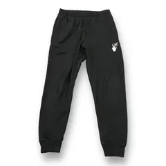 国内正規 OFF-WHITE 21AW CUT HERE CUFFED SWEATPANT 刺繍 スウェット イージーパンツ オフホワイト OMCH033F21FLE002 ブラック Mのサムネイル