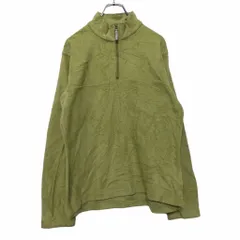 Columbia フリース ジャケット レディース L グリーン コロンビア ハーフジップ ロゴ アウトドア 古着卸 アメリカ仕入 a509-5238