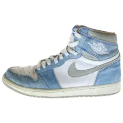 NIKE (ナイキ) AIR JORDAN 1 Hyper Royal エアジョーダン 1 ハイパーロイヤル ハイカットスニーカー US9/27cm ホワイト/ブルー 555088-402