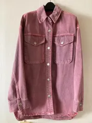 ZARA(ザラ) ピンク デニム ウォッシング ジャケット