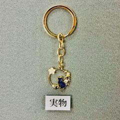 猫 桜 キーホルダー キーリング ホワイト 花 フラワー キャット アニマル 金運 魔除け 邪気払い お揃い ギフト ペア 贈り物 贈りもの 新品