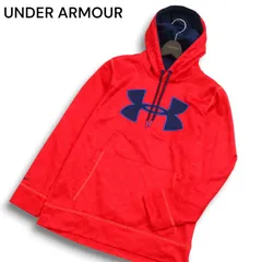 UNDER ARMOUR アンダーアーマー 秋冬 裏フリース★ パーカー フーディー プルオーバー Sz.MD メンズ トレーニング