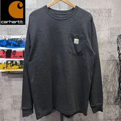カーハート LOOSE FIT ポケット付 長袖 Tシャツ M carhartt ロンT ルーズフィット