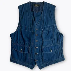 ほぼ未使用　ダブルアールエル　ウィンドウペン　チェック　シンチバック　ベスト ほぼ未使用 ダブルアールエル ウィンドウペン チェック シンチ