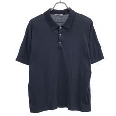 23SS スローン SLOANE 12Gワイドリブ バイカラー 半袖 丸襟 ポロ