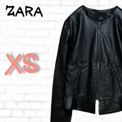 【匿名配送】ZARA　ザラ　レザージャケット　フェイクレザー　ライダースジャケット　ＸＳ　レディース　春　秋　冬　古着