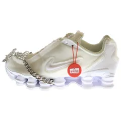 NIKE (ナイキ) ×COMME des GAR?ONS WMNS SHOX TL CJ0546-100 コム デ ギャルソン ウィメンズ ショックス ローカットスニーカー ホワイト US8/25.0cm