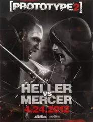 【中古】ポスター [単品] 両面ポスター(十六つ折) アレックス・マーサー＆ジェームズ・ヘラー 「PS3/XBOX360ソフト EU版 PROTOTYPE2 LIMITED EDITION」 同梱特典