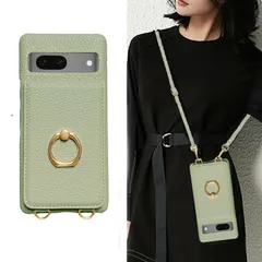 新品 グーグルピクセル8a 用 ケース ショルダー for pixel 8a 用 薄型 かわいい ピクセル8a ストラップ 可愛い スマホケース 携帯 背面手帳型 斜めかけ 肩掛け 首掛け 紐付き 韓国 軽量 カード収納 ショルダーケース おしゃれ 2way