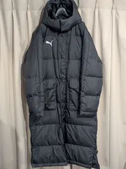 PUMA プーマ ダウン ベンチコート メンズ L 黒 ブラック