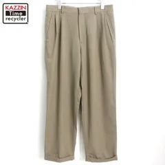 90s vintage Eddie Bauer 2タック スラックスパンツ メンズ 表記33×30サイズ