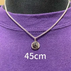 シンプル コインネックレス シルバー メンズ レディース アクセサリー