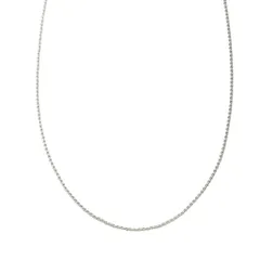 【D：シルバー × 45cm】[Cream dot. クリームドット公式] ネックレス レディース   ステンレス製 金属アレルギー つけっぱなし サージカルステンレス 1mm幅 極細 ショート スキンジュエリー 5タイプ 大人