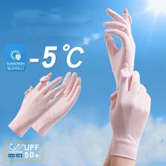 手袋 レディース UVカット 夏 UPF50 UV手袋 2本指出し 細かい作業 紫外線対策 日焼け防止 極薄 軽量 通気性 速乾性 グローブ 通勤 自転車 