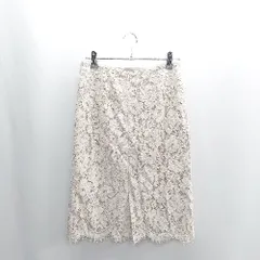 ◇ Θ NATURAL BEAUTY BASIC シアー素材 膝下丈 タイトスカート スカート サイズ S ベージュ系 レディース E  【1409240048374】