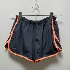 UNDER ARMOUR アンダーアーマー トレーニングウェア インナー付きショートパンツ ブラック×オレンジ