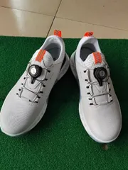 243番 美品 ECCO ゴルフシューズ 白 37 23.5cmGORE-TEX ECCO Golf S Three ウィメンズ レザーGore-Texゴルフシューズ