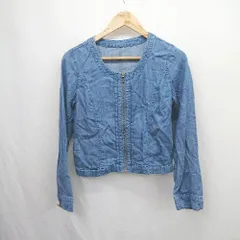 ◇ ⊂ PROPORTION BODY DRESSING デニム調 長袖 ジャケット サイズ3 ブルー系 レディース E  【1506130012740】