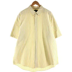 古着 ラルフローレン Ralph Lauren CUSTOM FIT 半袖 ボタンダウン ストライプシャツ メンズXXL相当/eaa539477