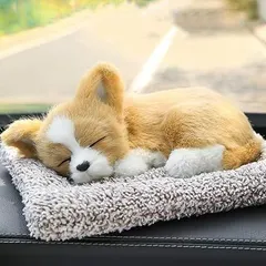 【在庫処分】犬のぬいぐるみ リアル チワワ 寝顔 置物 活性炭入り 空気浄化 車の装飾品 癒し系 インテリア 可愛い 本物そっくり ぬいぐるみ 雑貨 車 玄関 オフィス 誕生日 クリスマス プレゼント (チワワ)
