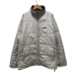 オーバーサイズ FIRST DOWN ファーストダウン 中綿ダウン 2XL相当(表記3XL) 中綿ジャケット ブルゾン ライトグレー 古着 Z170