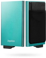 【在庫処分】メンズ アルミニウム 薄型 レディース スリム スライド式 Quick 磁気防止 スキミング防止 Wallet クレジットカードケース キャッシュレスに最適化 2 [zepirion]