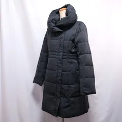 【ノーブランド】 ショールカラー ボリューム襟 ロングコート ダウン フェザー M /240117016