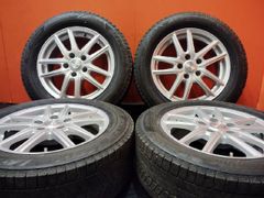 【BS VRX3 205/60R16】スタッドレス【ECO FORME 16インチ 6.5J5HPCD114.3+38】23年製 バリ溝 90ヴォクシー等　(KTO340)