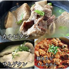 参鶏湯 カルビタン 豚カルビキムチチム 各１個セット 韓国 鍋 お得なセット