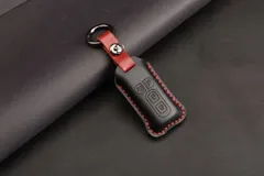 【eh01-21-W】ブラック 本革スマートキーカバー ホンダ 本田 Honda