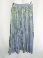 ◇ CHILLE チル ロング フレア スカート サイズF グリーン系 レディース E  【1407020014922】