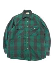 Five Brother flannel shirts【LS002】ファイブブラザー　ネルシャツ　グリーン　M