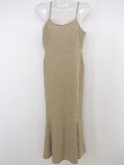 ◇ apres jour アプレジュール キャミソール ロング ワンピース サイズF ベージュ レディース P  【中古】 【1209260007326】