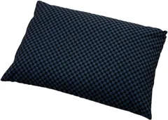 EFFECT 枕 まくら そば殻 そばがら そば枕 そばまくら 市松模様 枕カバー付き 43 x 63ｃｍ 日本製 紺( 市松模様・紺,  43 x 63ｃｍ)のサムネイル