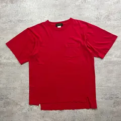 80s 90s エディーバウアー ポケット Tシャツ サイズ L  赤 レッド
