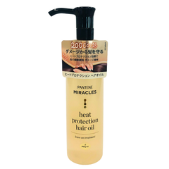 {正規品}パンテーンミラクルズ ヒートプロテクション ヘアオイル 70ml｜高温ダメージ対策・ドライヤー＆アイロン対応・洗い流さないトリートメント・ローズの香り