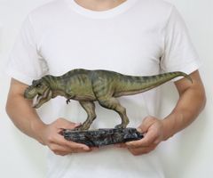 Nanmu 本心楠改 1/35 サイズ ティラノサウルス レックス King Ｔ-REX 大きい 肉食 恐竜 リアル フィギュア PVC プラモデル おもちゃ 模型 プレゼント 43.5cm級 オリジナル 塗装済   (永遠の王--DX版(台座と人形付き)