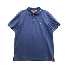 サイズ：LL CALLAWAY キャロウェイ  ロゴ刺繍入り 半袖ポロシャツ  ネイビー系 [240101510371] ゴルフウェア メンズ ストスト