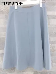 ◇ NOLLEY'S ノーリーズ サイドジップ 膝丈 フレア スカート サイズ36 ライトブルー レディース 【中古】 【1104050009125】