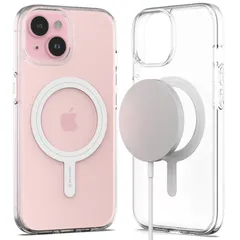 【特価商品】iPhone iPhone ワイヤレス充電・マグセーフアクセサリー互換可能マグネットケース。M-Airclo iPhone透明ケース、 耐久性と耐衝撃性が優秀な薄型 15 15 丈夫なPC+TPU素材で クリアケース、強力な磁石内蔵 対応 MagS